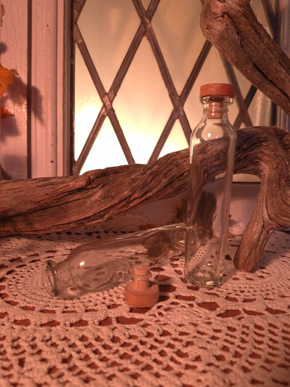 Beyond Midnight 🦉🧚‍♂️ Apothecary Spice Rack with 8 Glass Bottles - Picture 9 of 13